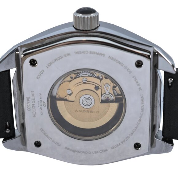 Android Men's 50mm Virtuoso Tungsten Purple Watch SW200-1 Limited 500 Ref: AD503 - Picture 9 of 11